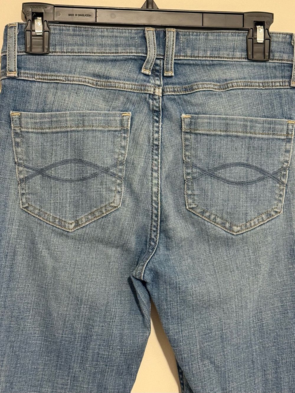 Abercrombie & Fitch Women's Distressed Mid-Blue Flare Jeans - Picture 3 of 9